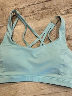 Lululemon Light Blue Strappy Sports Bra